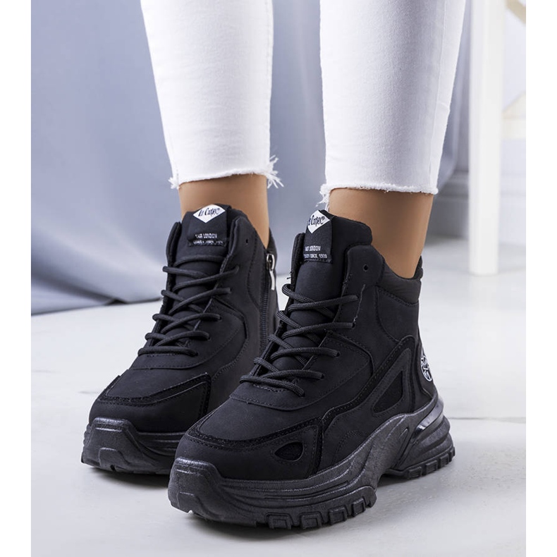 Mustat eristetyt saappaat LCJ-22-44-1353L Lee Cooper 1