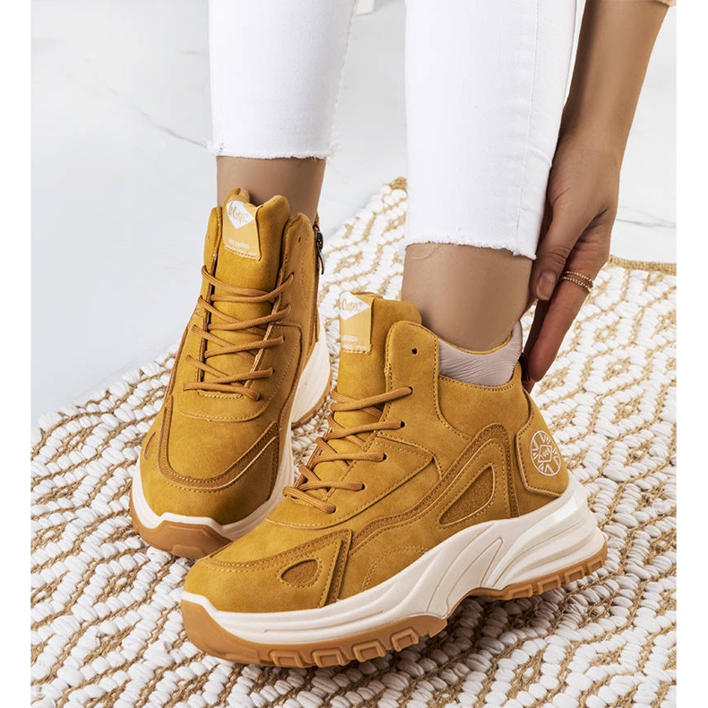 Eristetyt kamelisaappaat LCJ-22-44-1354L Lee Cooper ruskea 1