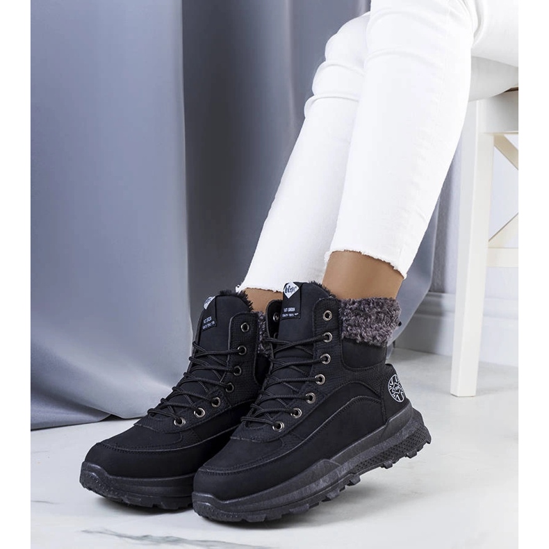 Mustat eristetyt saappaat LCJ-22-44-1362L Lee Cooper 1