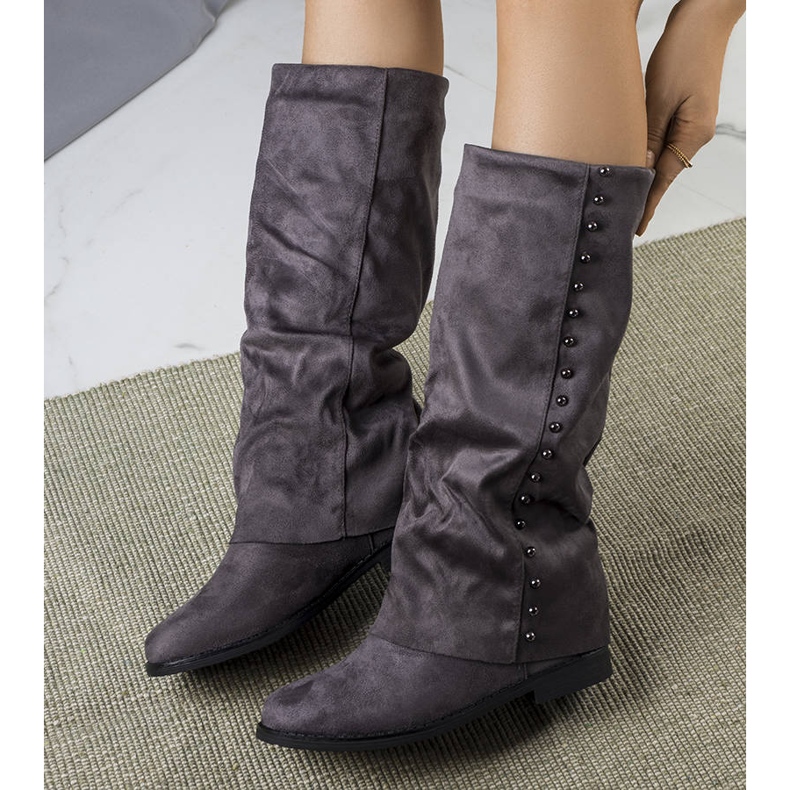 Balbinin harmaat kiila saappaat 1