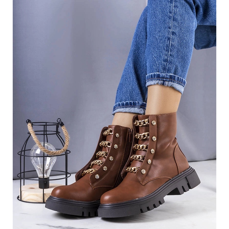 Pernon kamelieristeiset saappaat ruskea 1