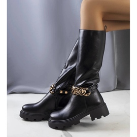 Mustat eristetyt Cortino-saappaat 1