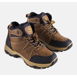 Miesten ruskeat eristetyt saappaat Päällinen 1