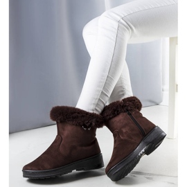 Marvinin ruskeat turkisreunaiset lumisaappaat 1