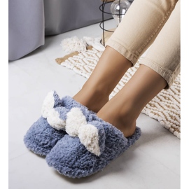 PA1 Kaninsiniset pehmeät tossut sininen 1