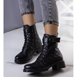 BM Arseny mustat eristetyt tikatut saappaat 2