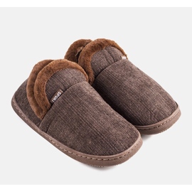 Miesten ruskeat Voltar korkeat tossut 1