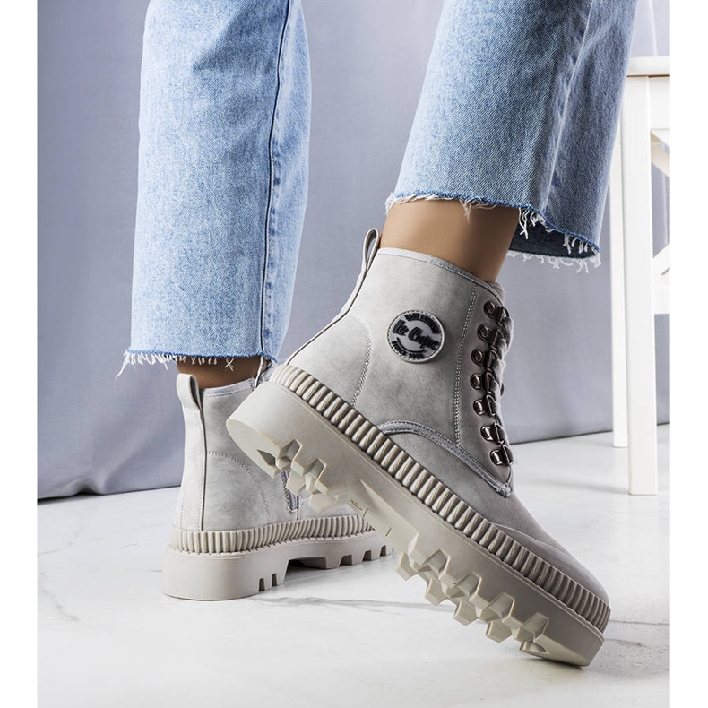 Harmaa eristetyt saappaat LCJ-22-44-1340L Lee Cooper 1