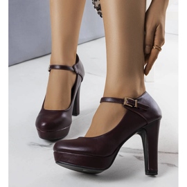 Brycen viininpunaiset korkokengät ruskea 1