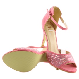 Avaa pumput tapilla F3053 Pink vaaleanpunainen 2