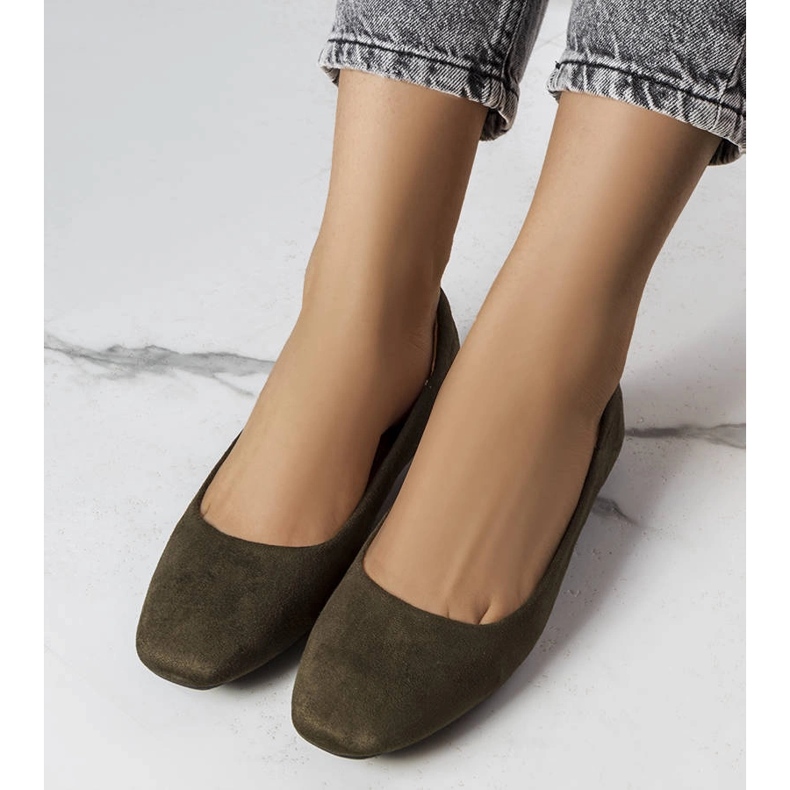 Jules vihreät eko-mokkanahkabalettiassut 1