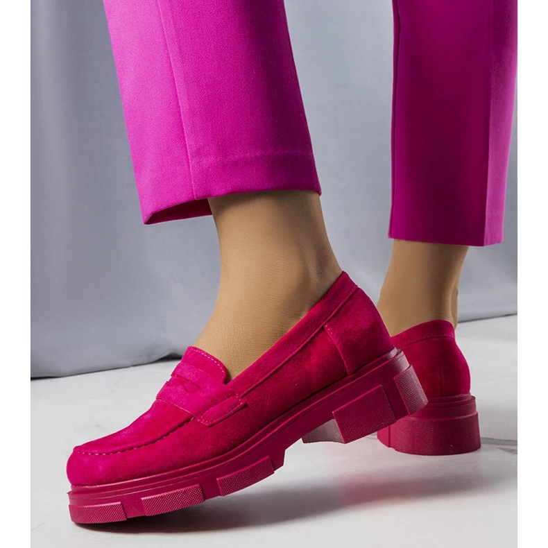 Alacoquen vaaleanpunaiset ekologiset mokkanahkakengät vaaleanpunainen 1