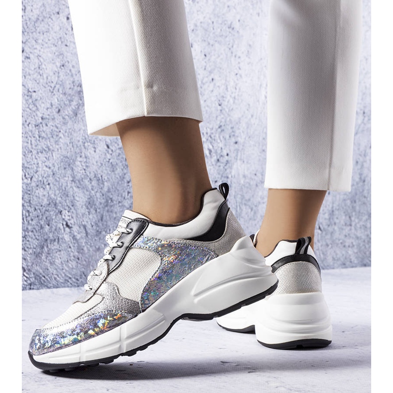 Bérin hopeiset tennarit metallisilla sisäosilla hopea 1