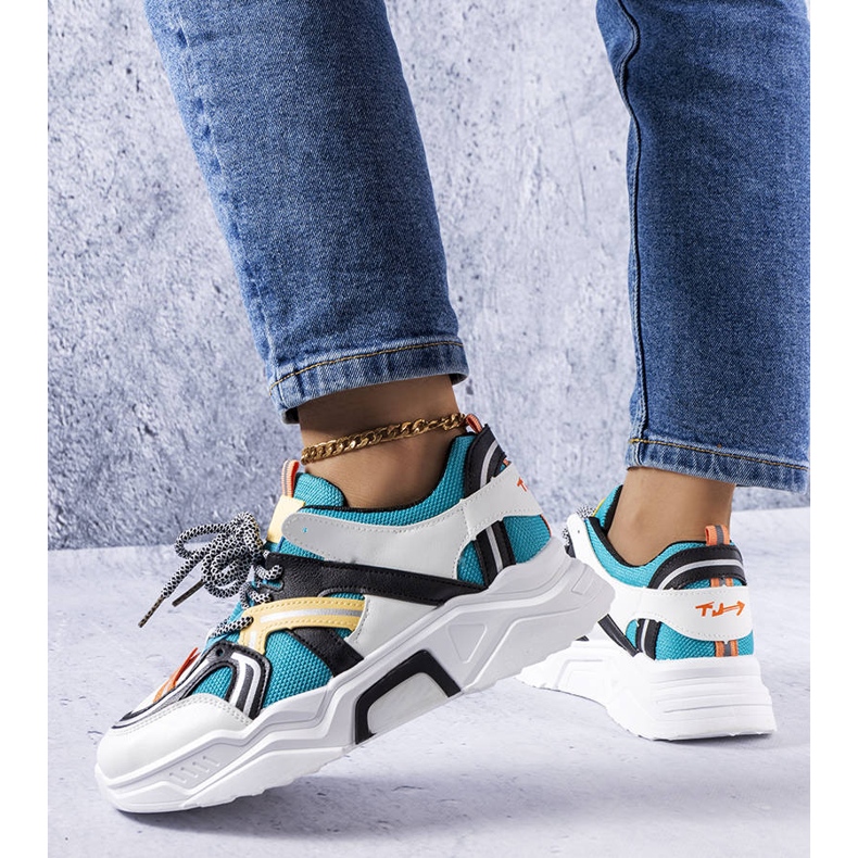 Delois naisten siniset tennarit valkoinen 1