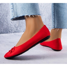 Punaiset balerinat Chandonnet-rusetilla punainen 1