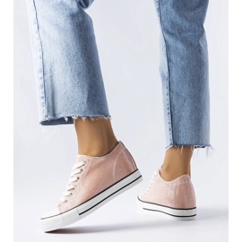 Kreetan vaaleanpunaiset kimaltelevat kiilalenkkarit vaaleanpunainen 1