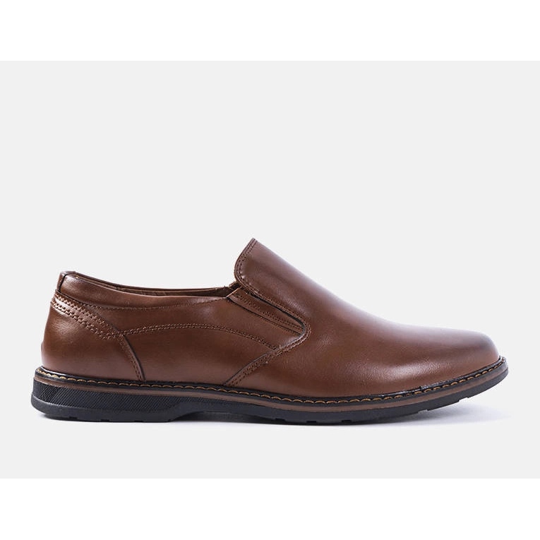 Miesten ruskeat Querry-slip-on kengät 1
