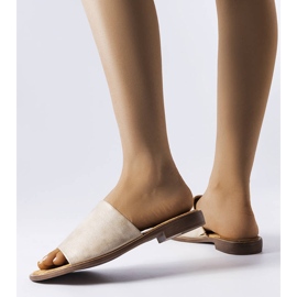 Mainville kultaiset metalliset liukumäet beige 1