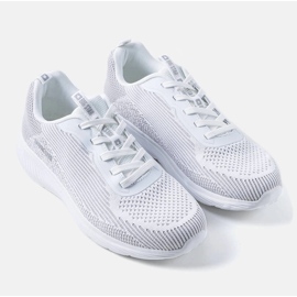 Valkoiset ja harmaat miesten Big Star -lenkkarit JJ174286 valkoinen 1