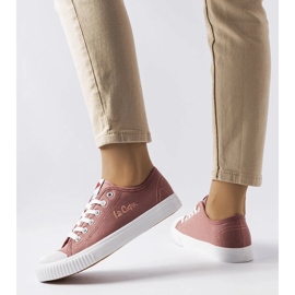 Lee Cooper LCW-23-44-1646L vaaleanpunaiset tennarit vaaleanpunainen 1