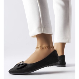 Jetté mustat suivakärkiset balerinat 1