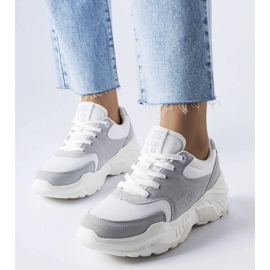 Big Star JJ274A112 valkoiset ja harmaat tennarit valkoinen 1