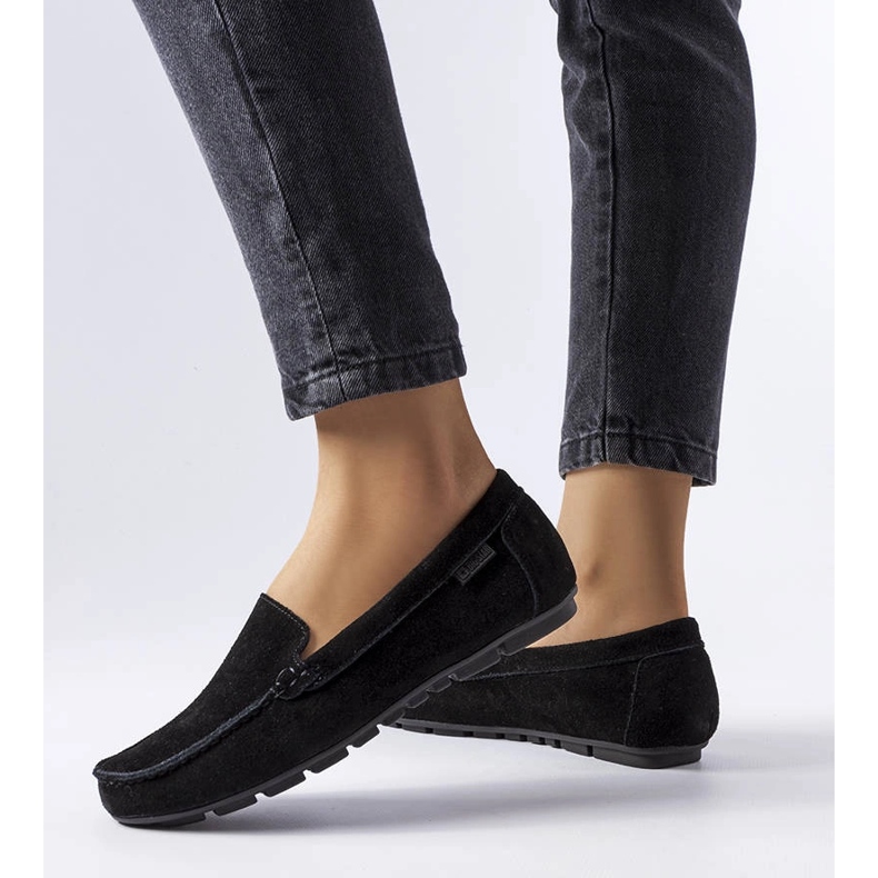 Big Star mustat nahkaiset loaferit JJ274654 1