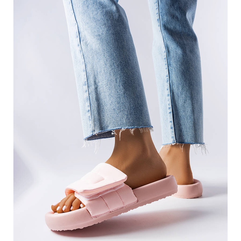 BM Aleronin vaaleanpunaiset tarranauhatossut vaaleanpunainen 1