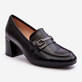 Vinceza Nahkapumput korkeakorkoisessa mustassa Idonassa 2