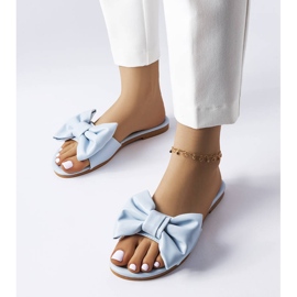 BM Garnierin siniset elegantit sandaalit rusetilla sininen 1