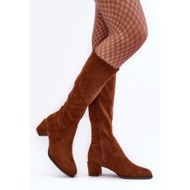 Sergio Leone Klassiset Harpen Ruskeat mokkanahkasaappaat 1