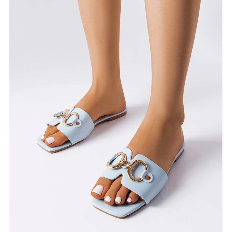 Corbinin siniset elegantit liukumäet ketjulla sininen 1