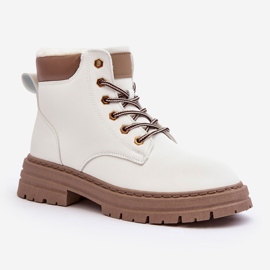 Naisten turkisvuoratut trapperit, valkoinen Fenan 1