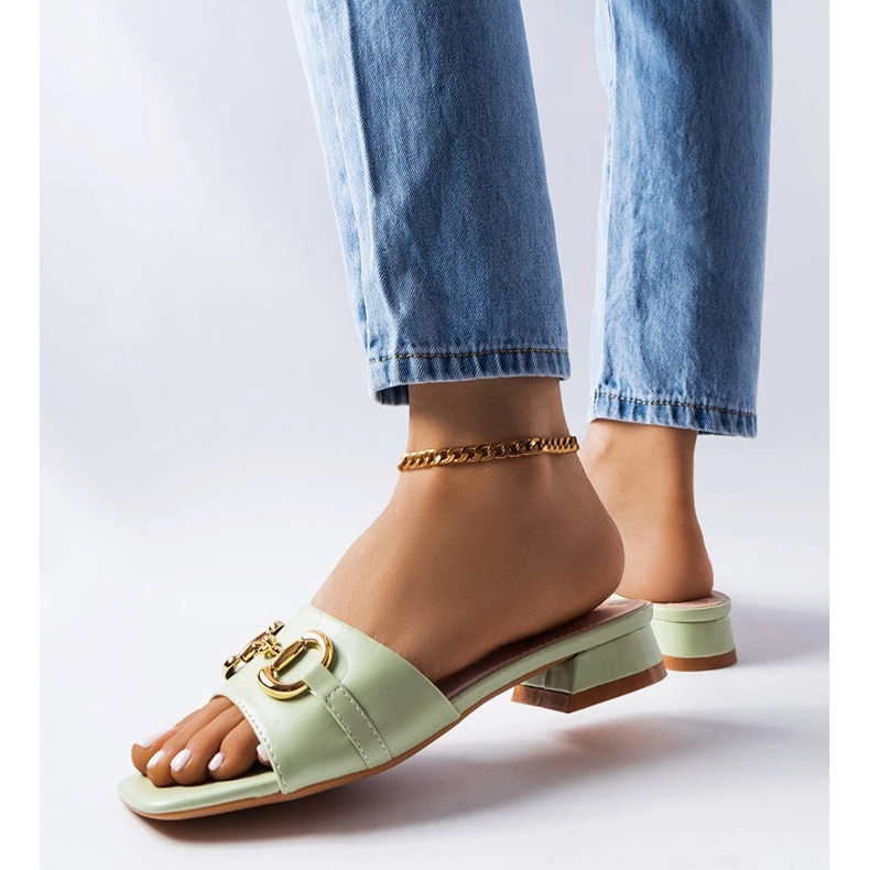 Chabotin vihreät ketjusandaalit 1