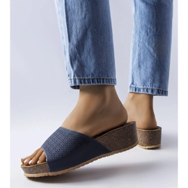 Bourquen laivastonsiniset harjakattoiset kiila-liukusäätimet sininen 1