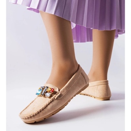 Bertrandin beige-loaferit nahkaisella pohjallisella 1