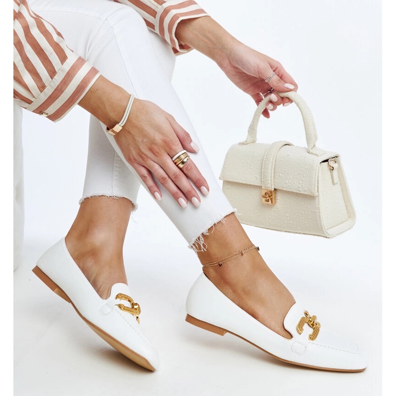 Rousseau valkoiset soljet valkoinen 1