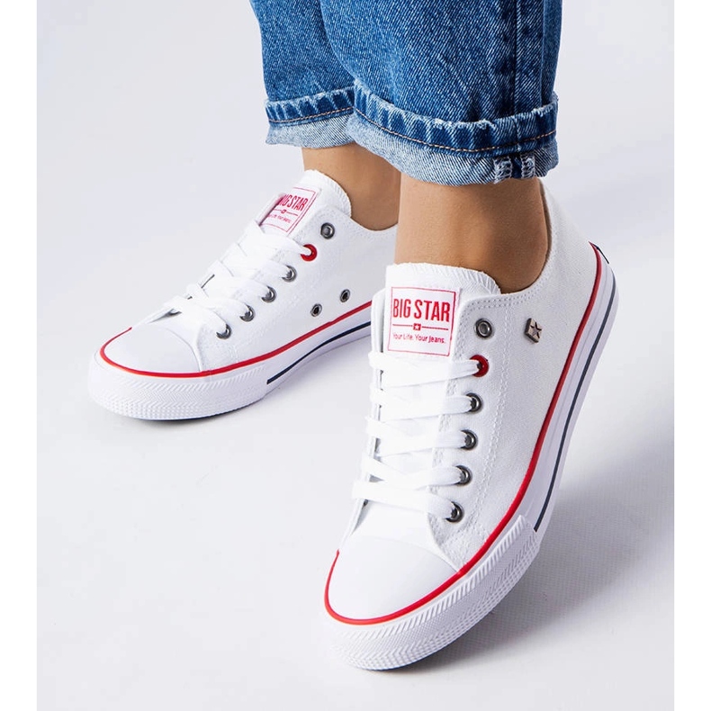 Big Star T274022101 valkoiset klassiset tennarit valkoinen 1