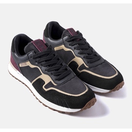 Big Star LL174125 mustat mokkanahkaiset tennarit 1