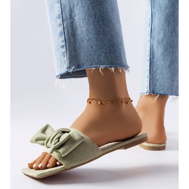 Thériaultin vihreät tyylikkäät liukusäätimet rusetilla 2