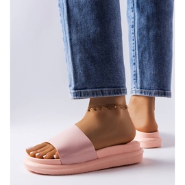 Vaaleanpunaiset tossut Paquette-alustalla vaaleanpunainen 2