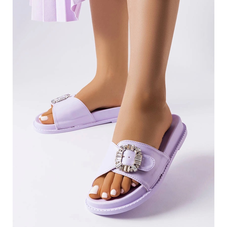 Violet liukusäätimet koristeltu Griegsvei-zirkoneilla violetti 1