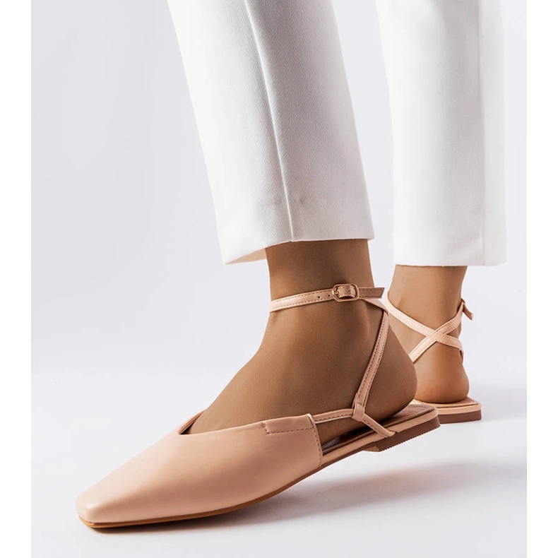 Vaaleanpunaiset suljetut sandaalit vaaleanpunainen 1