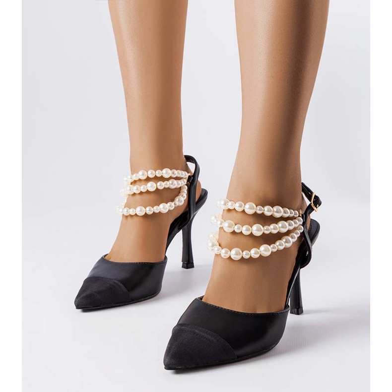 Ridge mustat helmikorkokengät 1