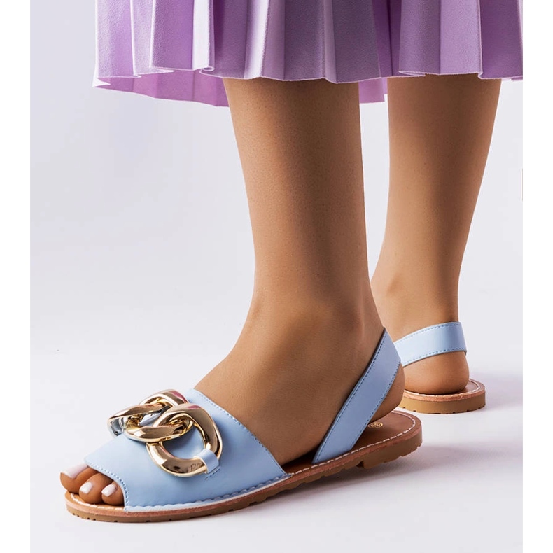 Germainen siniset sandaalit, joissa on ketju sininen 1