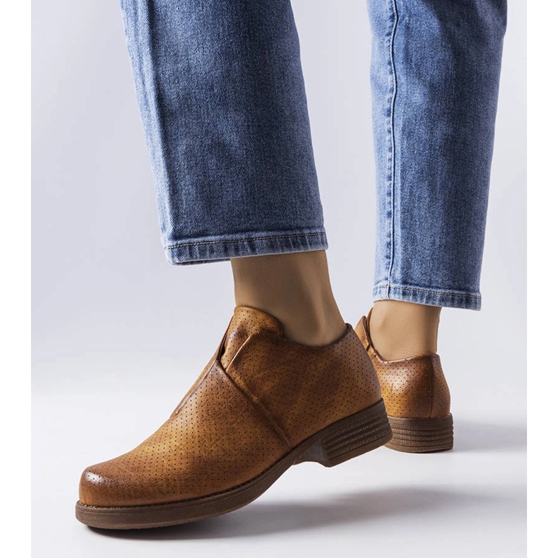 Beige brogues LS5379 Taupe 1