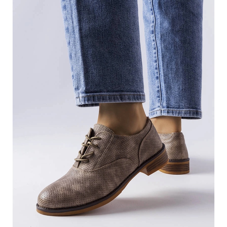 Harmaa LS5379 Taupe brogues 1