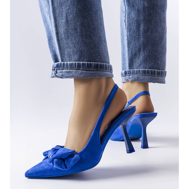 Olengon siniset neulat rusetilla sininen 1