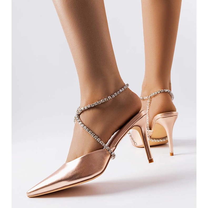 Kultaiset kantapääliukusäätimet kultainen 1