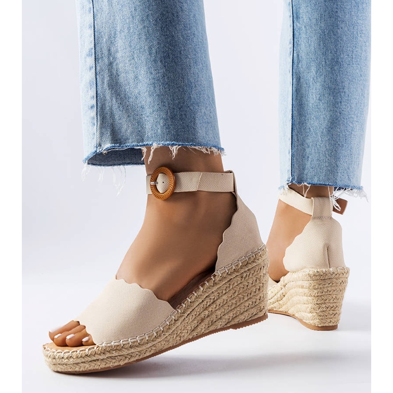 Turcotte beige wedge espadrillit 1
